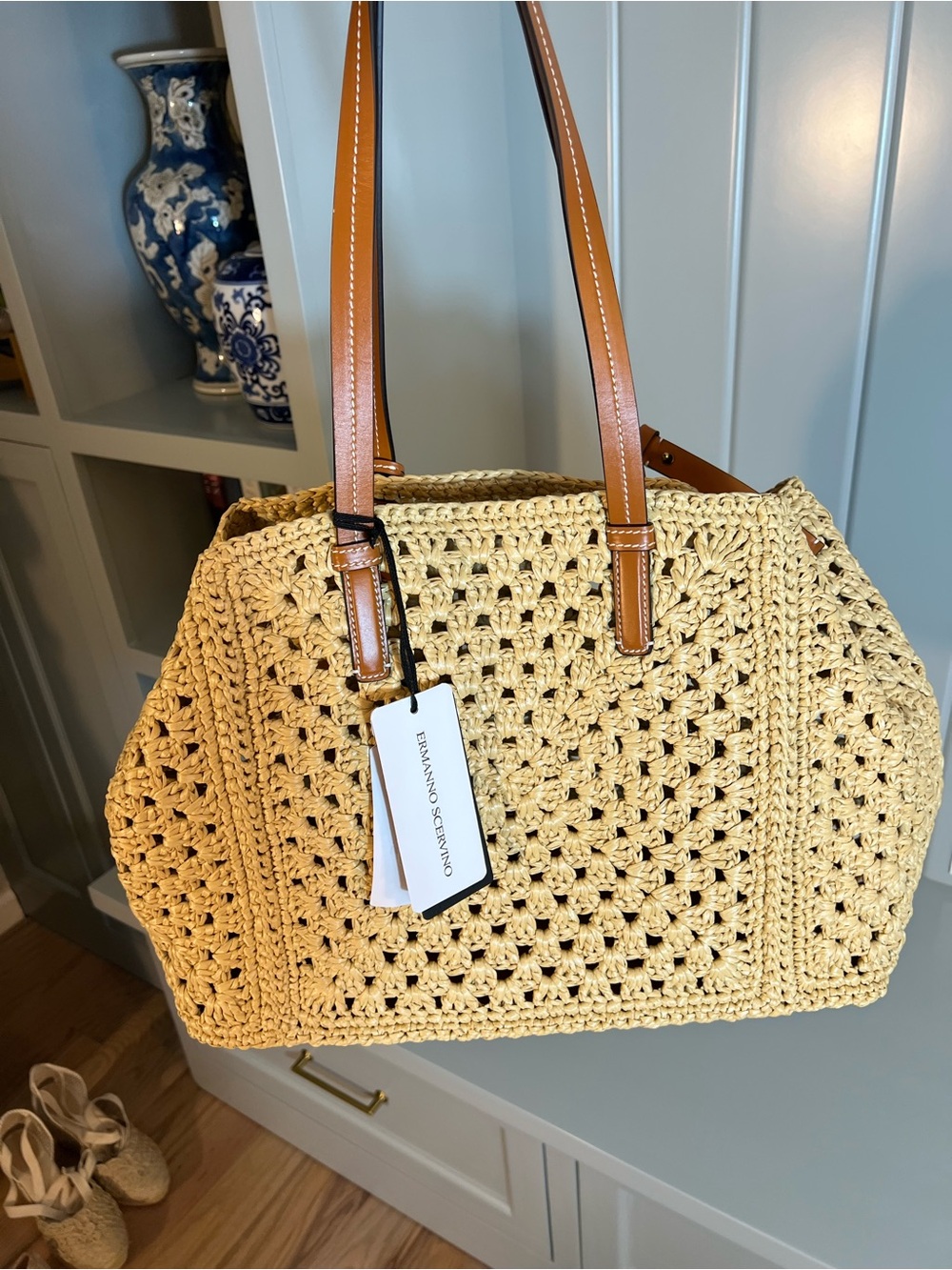 Ermanno Scervino nude crochet tote - Picture 3 of 7